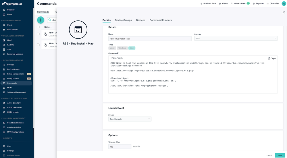 Using JumpCloud & Duo For MFA On User Portal, SSO ... - JumpCloud Community